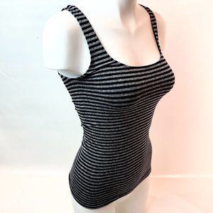 Aritzia Babaton Striped Black n Grey Tank Top Small